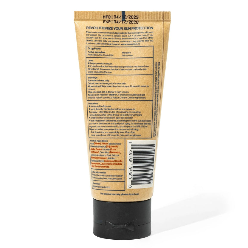 Sky and Sol Mineral Sunscreen SPF 30 for Face & Body Sunscreen