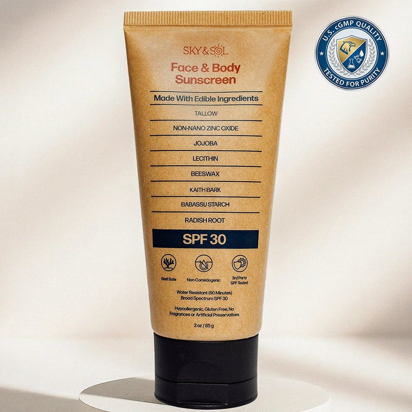 Sky and Sol Mineral Sunscreen SPF 30 for Face & Body Sunscreen