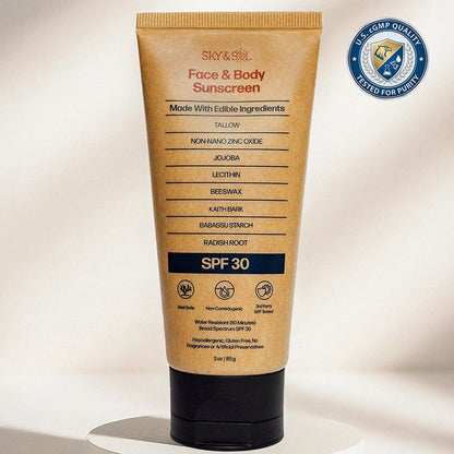 Sky and Sol Mineral Sunscreen SPF 30 for Face & Body Sunscreen