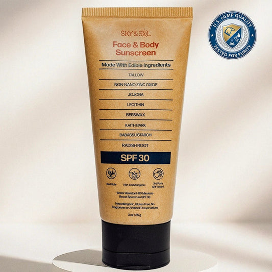 Sky and Sol Mineral Sunscreen SPF 30 for Face & Body Sunscreen